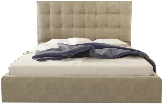 Ліжко BNB Двоспальне Britania Comfort 160 x 200 см Simple З підйомним механізмом та нішою для білизни Сірий Київ