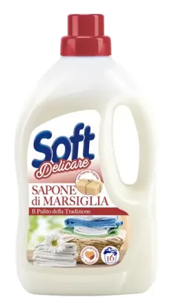Гель для прання з марсельським милом Soft Delicare Sapone di Marsiglia 16 прань, 1 л, Італія Львів - фото 1