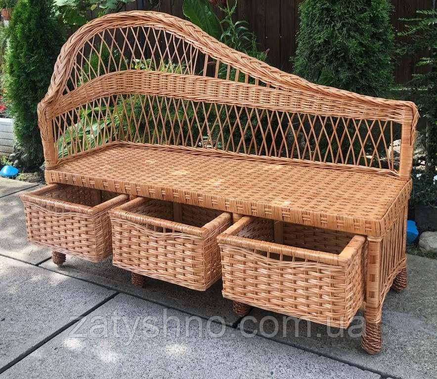 Диван плетеный  с шухлядами  и накидками Киев - изображение 7