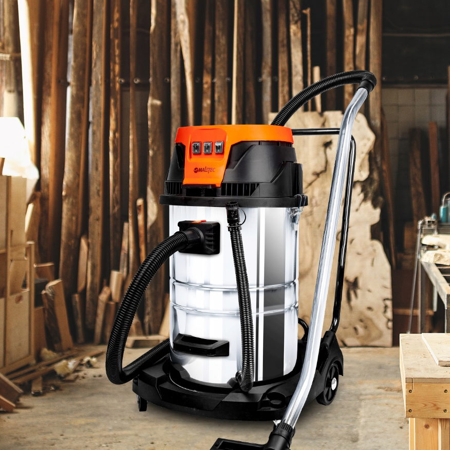 Промисловий пилосос трьох-турбінний 80 л Maltec (Польща) Київ - фото 9