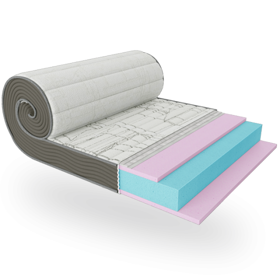 Ортопедичний матрац Big Roll/Биг Ролл безпружинний (монолістний блок) ТМ ЕММ 120х200 Харків