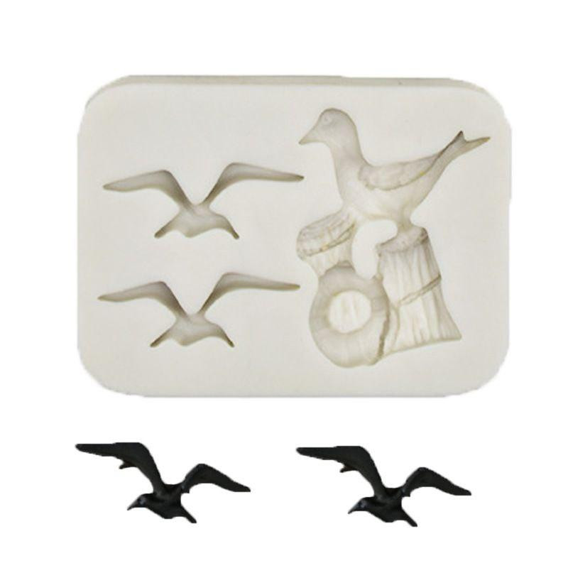 Молд силиконовый Чайки 55 на 77 мм серый Киев - изображение 7