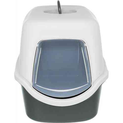 Туалет Trixie Vico для кошек, с колпаком-крышкой, дверцей и ручкой, серый 40х40х56 см Киев