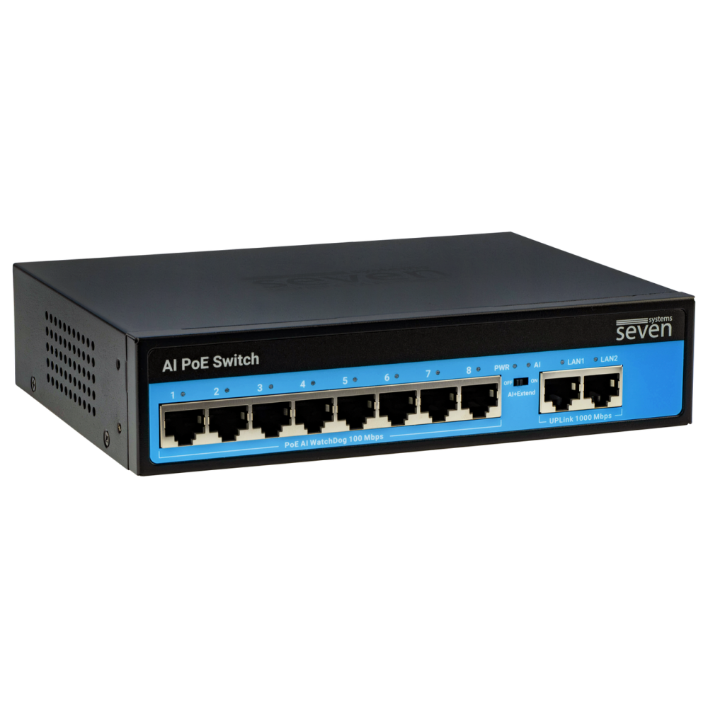 PoE коммутатор 8 портов SEVEN P-7328G (POE: 8, UP: 2G) Киев - изображение 15
