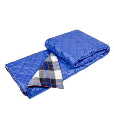 Плед Home Line 4 в 1 клітинка синя 140х190см (145268) Вінниця