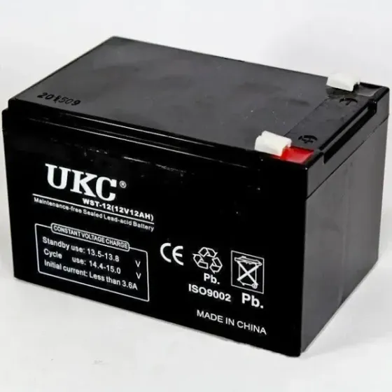 Акумулятор BATTERY 12V 12A UKC (Реальна ємність -30%) (4512) від UKC кислотно-свинцевий акумулятор Одеса