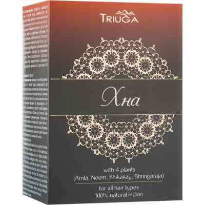 Хна Triuga Аюрведическая коричневая 100 г (8908003544014) Винница