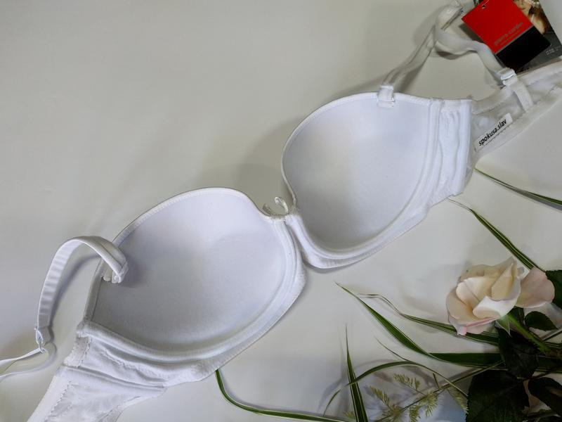 Комплект білизни pierre cardin 4106 білий атлас з мереживом 80С Славута - фото 7