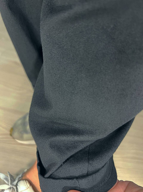 Брюки женские A-N 712 МОМ jeans широкие бананы облегченный тонкий коттон с ремнем черные, черный, M Киев - изображение 7