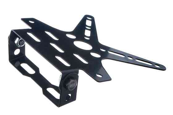 Рамка для кріплення номера та поворотників з регульованим кутом нахилу (чорна) KOMATCU (mod.A) Київ