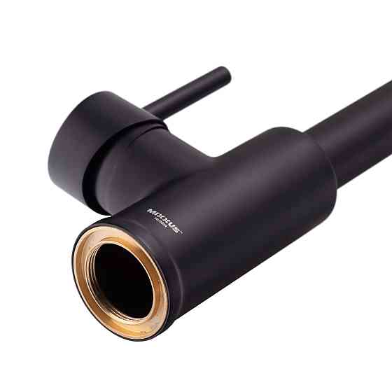 Кухонний змішувач з пружинним виливом Mixxus Premium SPRING 017 BLACK (MI6951) Харків