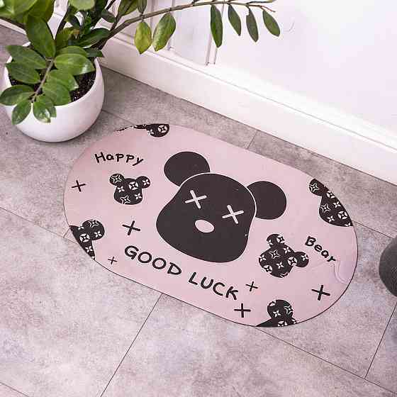 Диатомитовый овальный коврик для дома Good Luck 38×58 (см) влаговпитывающий коврик для кухни ванны и туалета HP-42-56 Киев