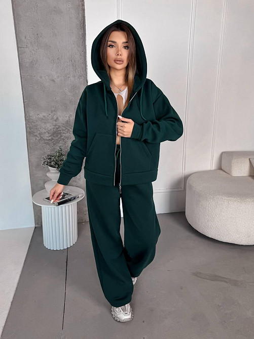 Жіночий теплий костюм з широкими штанами Одеса - фото 3