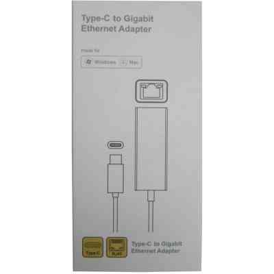 Адаптер Dynamode USB3.0 Type-C to 1000/100 Mbit/s RJ-45 (RTL8153) 0.13 m (DM-AD-GLAN-C) Винница