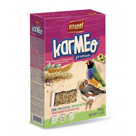 Полнорационный корм Vitapol Karmeo Premium для зебровых амадин и экзотических птиц, 500 г Киев - изображение 1