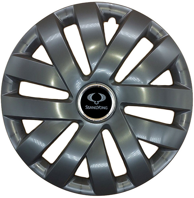 Автомобільні модельні ковпаки R15 SJS SsangYong 315 4шт, чорні Вінниця - фото 1
