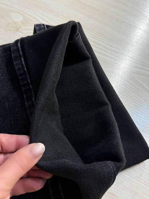 Джинсы женские Derun 8209-8210 утепленные палаццо на флисе с ремнем черные, черный, З6, 36, 102 см, 125 см Киев - изображение 10