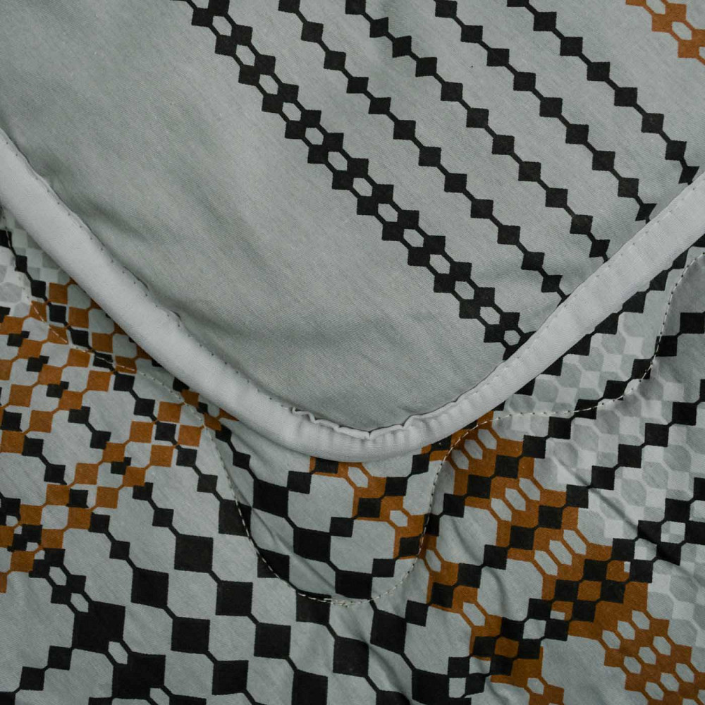 Ковдра конопляна зимова Сатин Горес YouStar дитяча 110х140 см (Сірий) Суми - фото 3