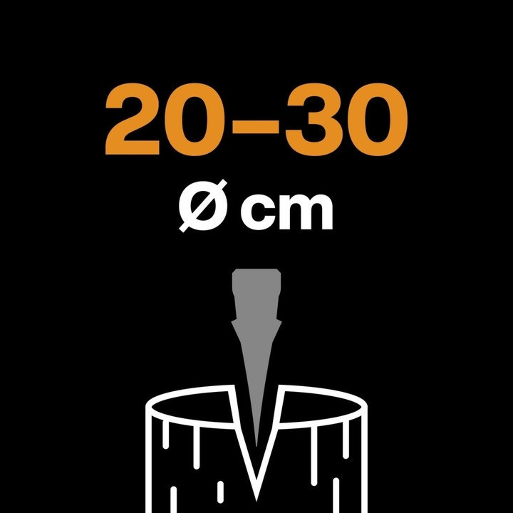 Сокира - колун з чохлом Fiskars "X-Series X24 M Splitting" (1069106) Сталь Нововолинськ - фото 9