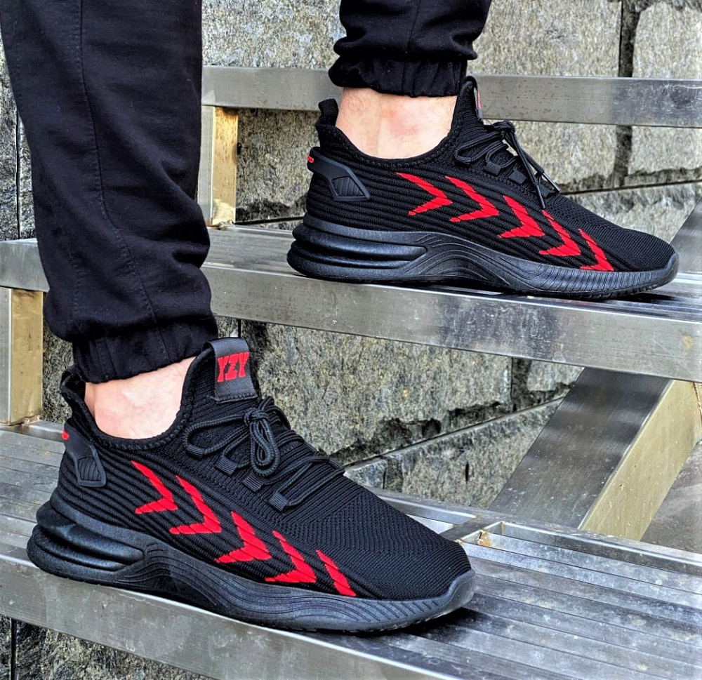 Кросівки Чоловічі Чорні Тканинні Boost Пінка (розміри: 43) - 202-1 Дніпро - фото 1