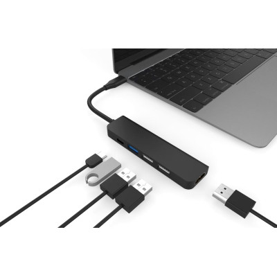 Концентратор XoKo AC-405 Type-C to HDMI+USB 3.0+USB 2.0+Type-C (XK-AC-405) Винница - изображение 4
