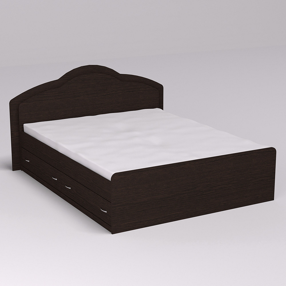 Кровать Диана двуспальная с 2-мя ящиками, Венге Магия, 2048х1810х1030 Львов - изображение 1