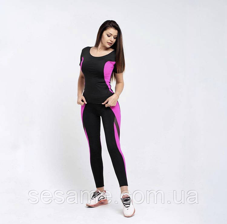 Комфортный тренировочный костюм для фитнеса лосины и топ Харьков - изображение 1