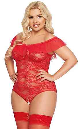 Боді - Kamila, red - 3XL Sex Aura Київ