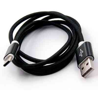 Дата кабель Dengos USB 2.0 AM to Type-C 1.5m black (NTK-TC-DL-BLACK) Винница
