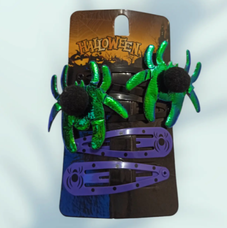 Заколки на Хелловін Павуки one size різнобарвний Київ