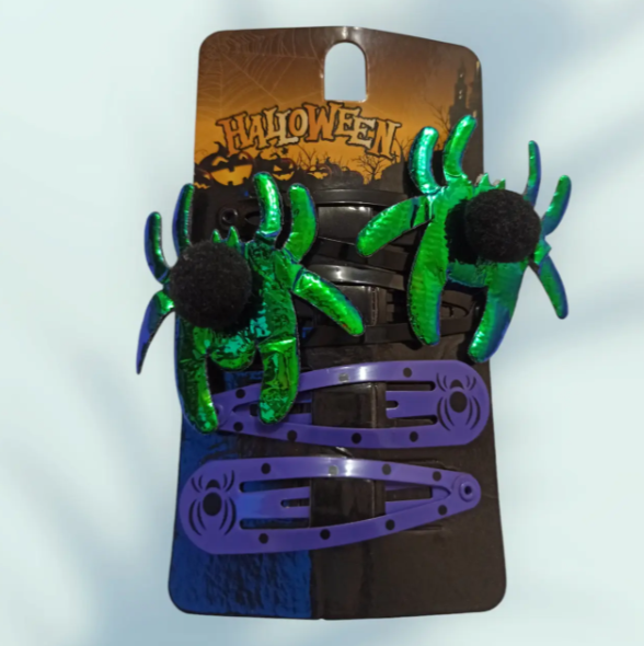 Заколки на Хелловін Павуки one size різнобарвний Київ - фото 4