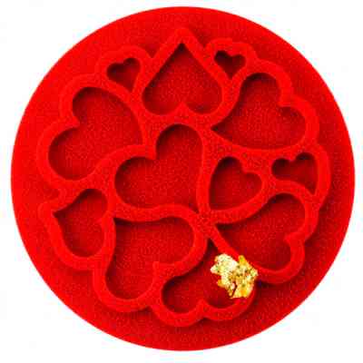 Кондитерський килимок Silikomart для декорування Міні Серце 6 шт х 2 мл (MINI LOVE DECOR) Вінниця