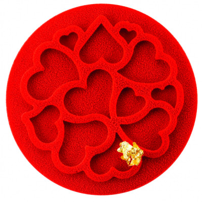 Кондитерский коврик Silikomart для декорування Міні Серце 6 шт х 2 мл (MINI LOVE DECOR) Винница - изображение 1