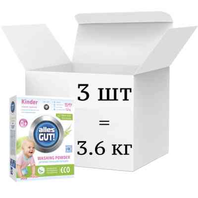 Стиральный порошок Alles GUT! Eco Детский 3 х 1.2 кг (4820189880295) Винница