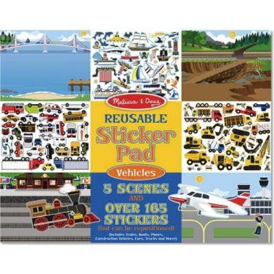Набор для творчества Melissa&Doug многоразовые наклейки "Транспорт" (MD4199) Винница - изображение 1