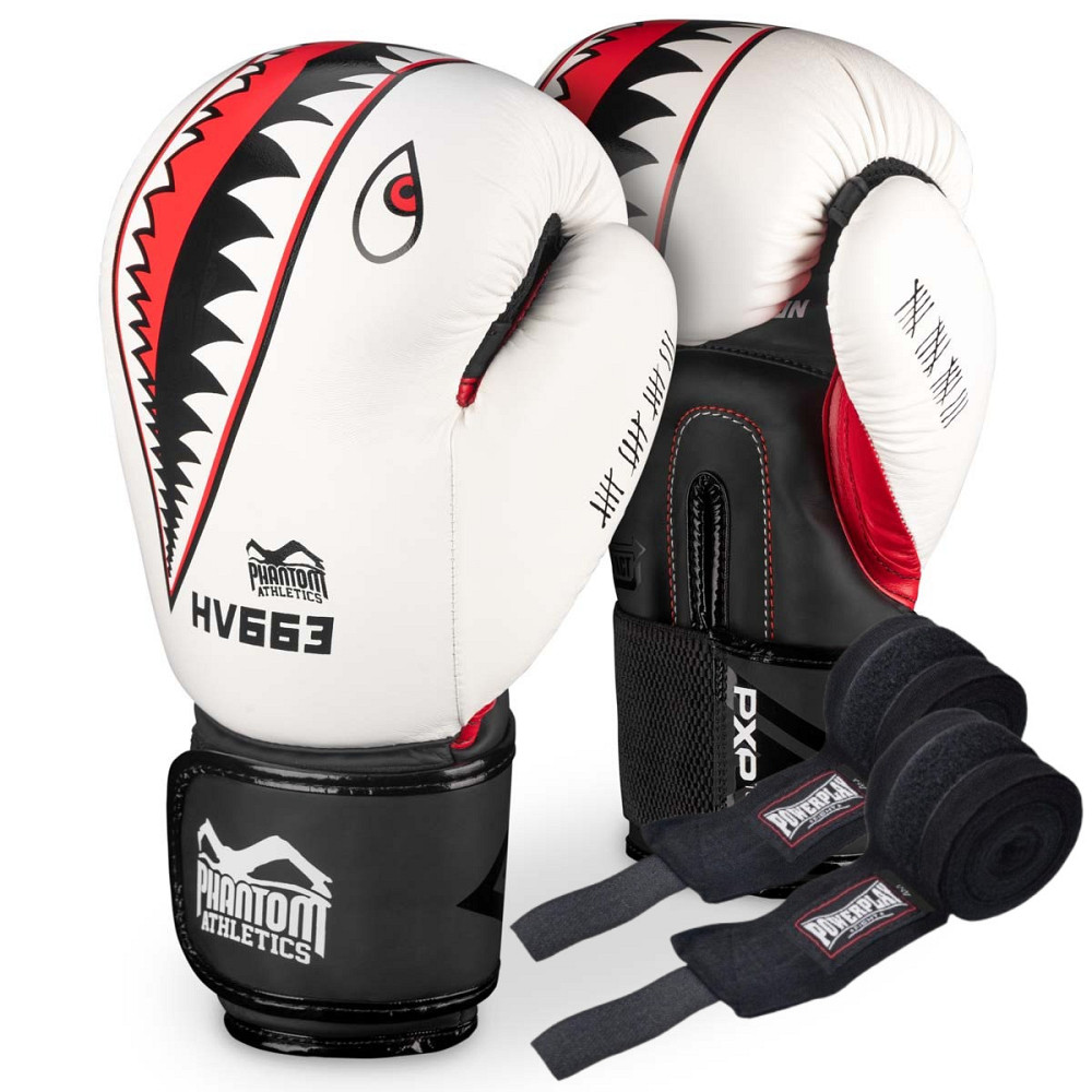 Боксерські рукавиці Phantom Fight Squad WEISS White 12 унцій (Бинти 4м. в подарунок) Кам'янське - фото 1