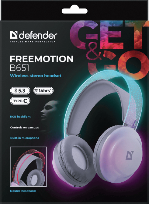 Гарнитура Defender FreeMotion B651 Bluetooth White (63651) (7202786) Киев - изображение 8