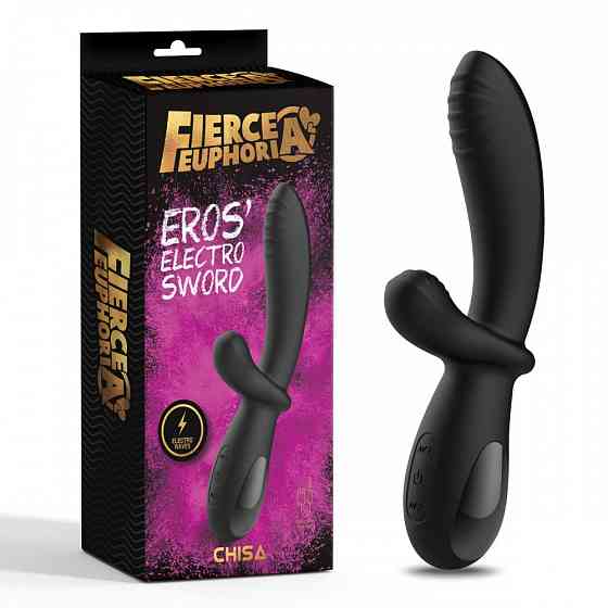 Вибратор кролик с электростимуляцией Chisa Fierce Euphoria Eros'electro Sword Sex Aura Киев