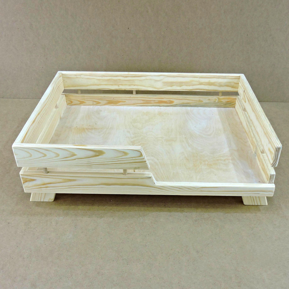 Лежак деревянный для собаки 