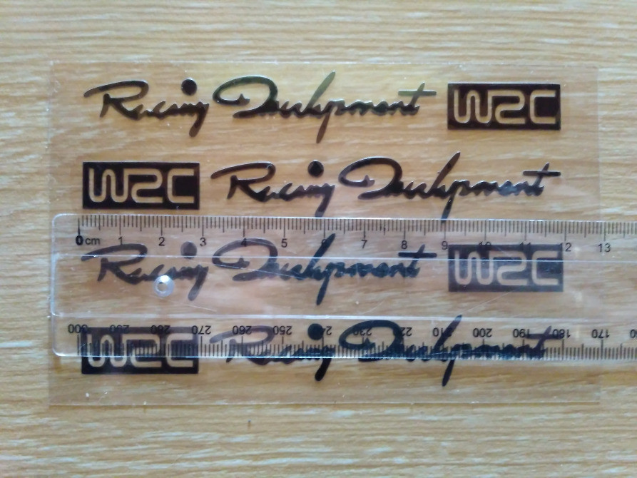 Наклейки на ручки Wrc Черная номер 4 , диски, двор Киев - изображение 2