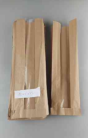 Пакет паперовий вікном 12*43 див. коричневий 1000 шт. Харків