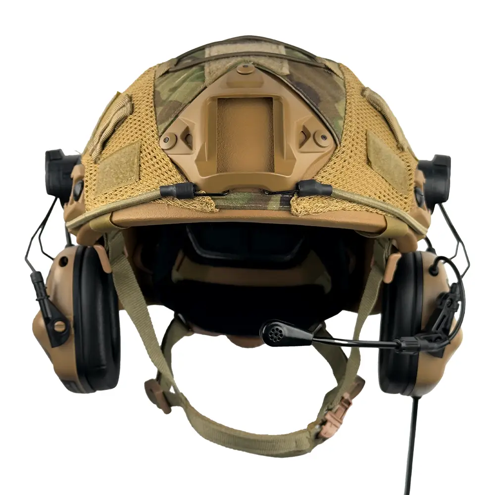 Комплект шлем Fast Team Wendy Helmet NIJ IIIA + наушники Earmor M32H MOD3 + кавер (Койот) размер M Винница - изображение 3