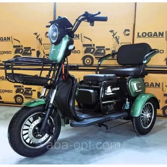 Трицикл електричний Corso Logan S 1200W-72V-23Ah шини 10"/10" купити в інтернет-магазині дешево Одеса