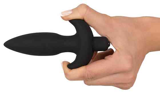 Анальна пробка - Black Velvet Vibrating Plug Small Sex Aura Київ