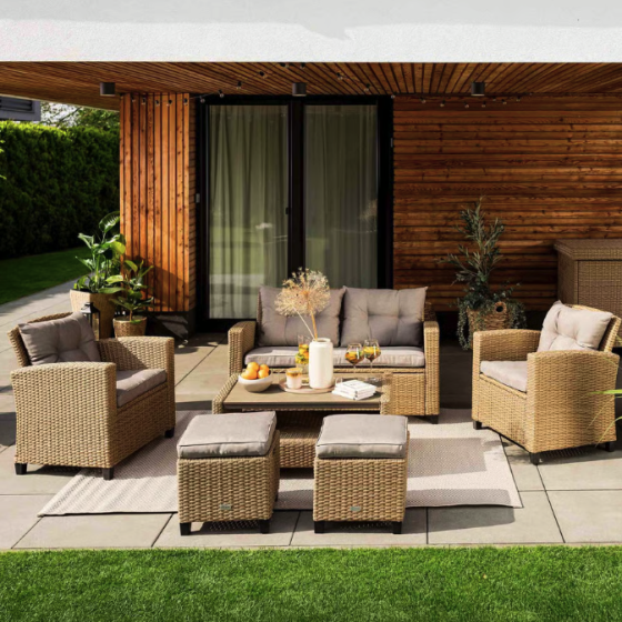 Набір садових меблів Di Volio Firenze бежевий/світло-сірий Киев