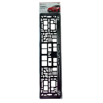 Рамка номерного знака Poputchik Hyundai (24-106-IS) Вінниця - фото 4