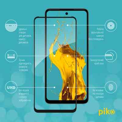 Скло захисне Piko Full Glue Tecno Spark Go 2024 Black (1283126589133) Вінниця