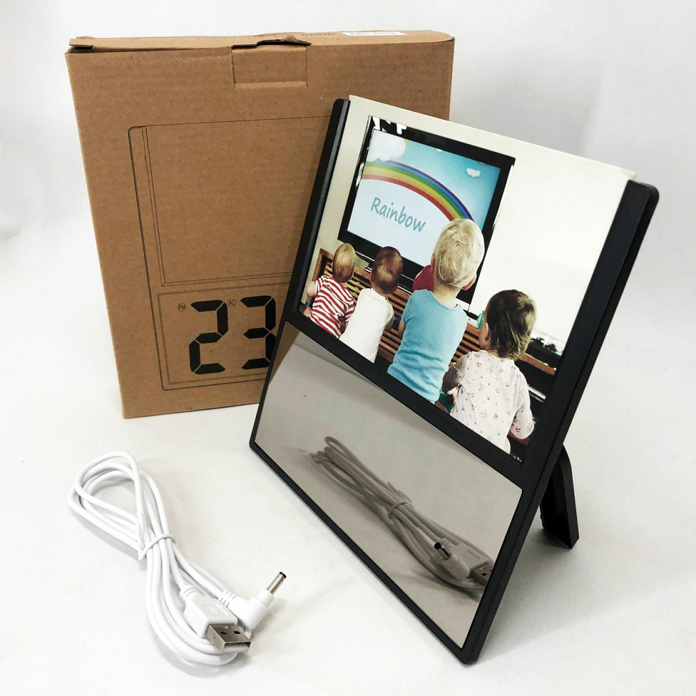 Часы сетевые электронные светящиеся настольные DS-6608, Настольные часы со QX-236 светящимся циферблатом Киев - изображение 8