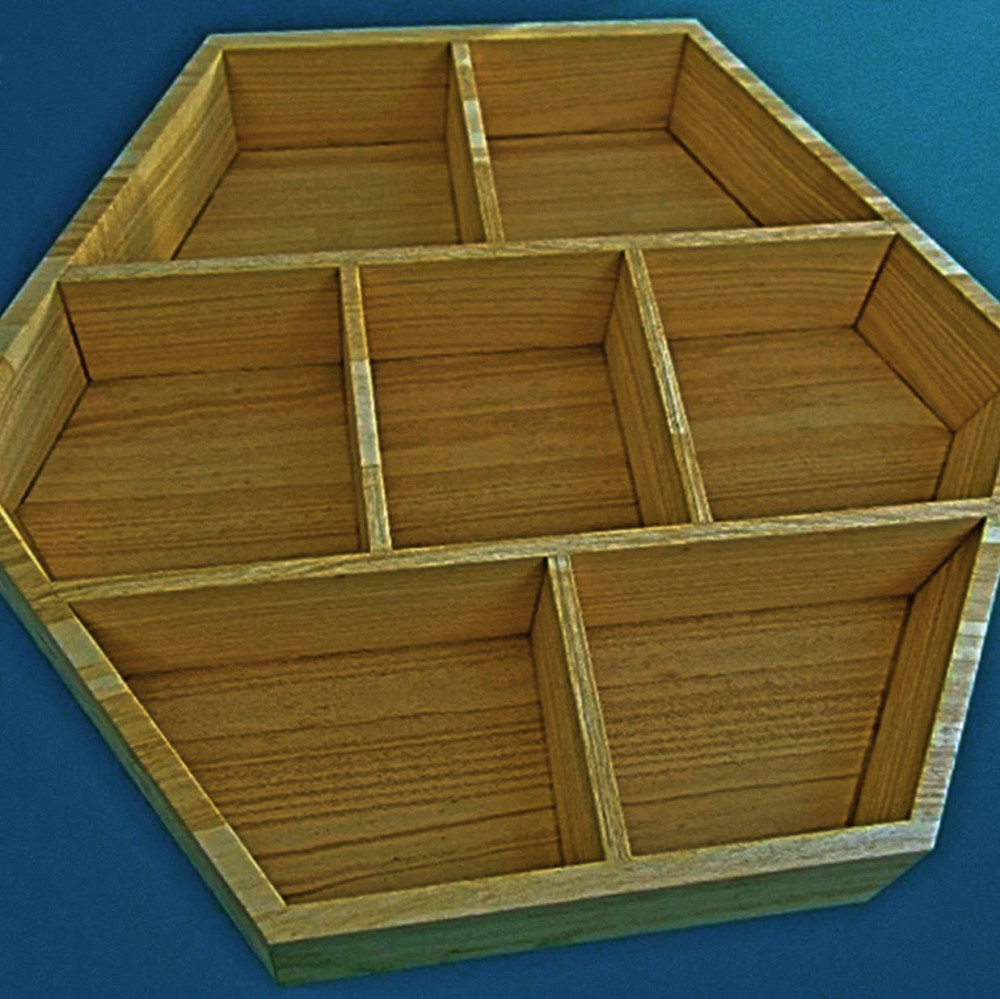 Менажниця дерев'яна "Сонора" сієна Миколаїв - фото 1