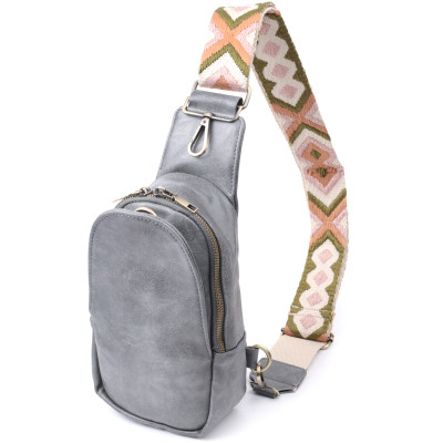 Сумка Vintage Через плече з екошкіри Сіра (22792) Вінниця - фото 1